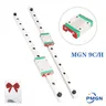 MGN 9mm Linear Guide MGN9 L= 100 200 300 350 400 450 500 600 mm Linear Rail Way + MGN9C or MGN9H
