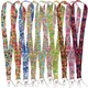 Colorful Flowers Phone Lanyard Neck Strap for Key ID Card Cell Phone Straps for USB Badge Holder DIY