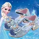 Disney Girls Sandals Frozen 2 Elsa Princess Shoes Little Girls Crystal Shoes Children High Heels