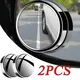 New 2 Pcs Car Suction Cup Mount Auxiliary Rearview Mirror 360 Degree Rotating Wide-angle Round Frame