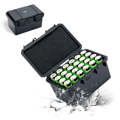 Battery Holder 21700 /18650 Case Storage Box Container IP67 Waterproof Battery Case For 18650/ 21700/ AA/ AAA/ Coin Batteries