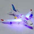 Aircraft Toy Hand-on Ability Energy-saving Kids Toy 360 Rotation Electric A380 Airplane Moving