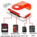 4 in 1 USB Memory Card Reader USB 2.0 to SD Micro SD TF MS M2 Card Adapter for Computer Android