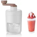 LMETJMA Shaved Ice Machine Snow Cone Machine Portable Ice Crusher Ice Shaving Machine Ice Slushy