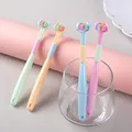 Three Side candy color Soft Toothbrush Baby Oral Health Care Kids 360° Clean Tooth Teeth Clean Brush