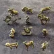 Brass Animal Statue Ornament Chinese Zodiac Rat Ox Tiger Rabbit Dragon Snake Horse Sheep Monkey