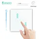 BSEED Touch Dimmer Switch 1Gang 1Way Led Dimmer 220V Wall Light Switch Crystal Glass Panel Blue