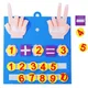 NEW Kid Montessori Toys Felt Finger Numbers Math Toy Children Counting Early Learning For Toddlers