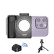 Phone Grip Handheld Selfie Booster Grip with Selfie Stick Tripod Fill Light Bluetooth Remote Shutter