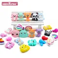 5/20/50pcsLot Baby Pacifier Silicone Beads Cartoon Animals Beads Teether Teething Newborn