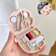 1set Buttons Pins Storage Boxes Sewing Box Household Portable Travel Mini Sewing Kit Scissor Thimble