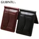 New Fashion Small Men's Leather Money Clip Wallet With Coin Pocket Card Slot Cash Holder ID Bag