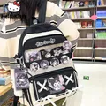 Sanrio Kuromi Backpack Y2k Girl Fashion Largecapacity School Bags Women My Melody Cartoon Kawaii