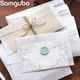 10pcs/lot Custom Transparent Envelope Translucent Paper Envelopes Set Letter Vintage Wedding