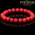 Natural Stone Bracelet Red Coral Jades Beads Jewelry Gift For Men Magnetic Health Protection Women