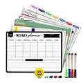 A3 Magnetic Weekly & Monthly Planner Whiteboard Fridge Magnet Flexible Daily Message Drawing