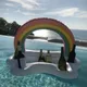 Summer Party Bucket Rainbow Cloud Cup Holder Inflatable Pool Float Beer Drinking Cooler Table Bar