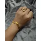 24K Bead Gold Color Bangles For Women African Ethiopian Bracelets Wedding Square Jewelry Party Gifts