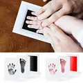 Baby Care Non-Toxic Baby Handprint Footprint Imprint Kit Baby Souvenirs Newborn Footprint Ink Pad