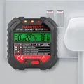 HT107 Digital Socket Tester Pro Voltage 30mA &5mA RCD Test Smart Detector EU US UK Plug Ground