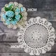 Luxury Vintage Cotton Table Coaster Placemat Round Tablecloth Coffee Cup Glass Kitchen Dining Mat