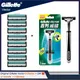 Original Gillette VECTOR Shaver Razor Blades 8pcs for Men 2 Layers Hair Removal Beard Shaving Manual