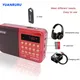 Mini Portable Radio Handheld Rechargeable Speaker Stereo Digital FM USB TF MP3 Player Speaker as