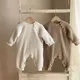 Infant Baby Girls Boys Jumpsuit One piece Outfit Waffle Cotton Long Sleeve Toddler Baby Romper