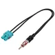 1PC Car Audio Cable Adaptor Antenna Dual Female Fakra Radio To Standard Moto Din Male Aerial Antenna