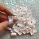 25/50/100pcs 0.5ml Rounded Corner Transparent/White Color Empty Plastic Watercolor Paint Pan for