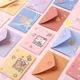 10PCS Cute Cartoon Gift Card Folded Envelope Greeting Card Holiday Wishes Thank You Gift Message