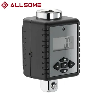 ALLSOME Digital Torque Wrench 1/2" 2- 200Nm Adjustable Professional Electronic Torque Wrench Bike Car Repair HT2680-2685