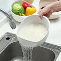 Rice Washing Filter Strainer Basket Colander Sieve Fruit Vegetable Bowl Drainer Cleaning Tools Home