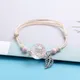Ceramic Beads Glass Charms Bracelets Crystal Transparency Flower DIY Boho Ceramic Bracelets Party