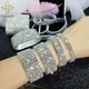 TREAZY 1-10 Rows Rhinestones Bridal Wedding Bangles Gold/Silver Color Crystal Stretch Bracelet Women