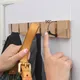 Foldable Coat Rack Bamboo Hat Hanger With Hook Wall-mounted Shelf Kitchen Toilet Wall Clothing Rack