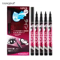 12 Pcs/box Waterproof Eyeliner Pen Eyes Makeup Black Liquid Eye Liner Pencil Make up Cosmetics