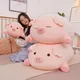 40/50/60/80cm Squish Pig Stuffed Doll Lying Plush Piggy Toy Animal Soft Plushie Pillow Cushion Kids