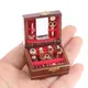 1Set Mini Jewelry Box Model Dollhouse Miniatures Children DIY Miniatures Doll Dollhouse Decoration