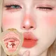 Monochrome Blush Peach Cream Makeup Blush Palette Cheek Contour Blush Cosmetics Blusher Korean