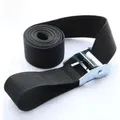 New 6M*25mm Black Tie Down Strap Strong Ratchet Belt Luggage Bag Cargo Lashing With Metal Buckle