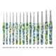 2023 Hot Aluminum Crochet Hooks Cashew Flower Crochet Needles 2.25-10MM Ergonomic Grip Knitting