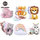 Silicone Teether Rodent Cartoon Animals 1pc Food Grade Silicone Pandents DIY Teething Toys For Teeth