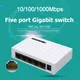 Mini 1000M Gigabit Switch Ethernet Network Switcher 5 Port Fast LAN Hub RJ45 Ethernet Switching