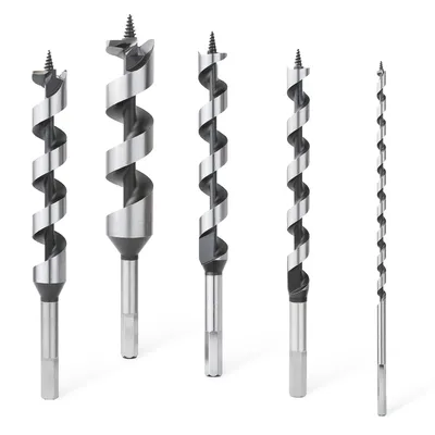 Versery 1PC 6-40mm High Carbon Steel 230mm Woodworking Ship Auger Drill Bit Hole Saw Hex Shank For Soft Hard Wood Plastic PVC