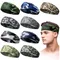 Camouflage Print Mens Sports Headband Sweatband Stretch Elastic Gym Fitness Running Headwrap