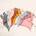 Baby Cotton Muslin Comforter Blanket Soft Newborn Sleeping Dolls Cute Cat Kids Sleep Toy Soothe