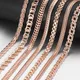 Vintage Necklace For Women Men 585 Rose Gold Color Venitian Curb Snail Foxtail Link Chains Necklaces