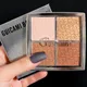 GUICAMI 4 Color Highlight Palette Pearl Blush Face Contour All In One Lasting Water Proof Shadow