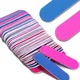 Blue/Rose Red Mini Double Sided Nail File Sandpaper Disposable Nail Equipment Accessories Buffer